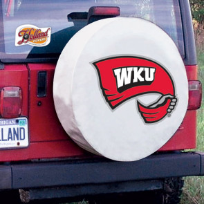 Western Kentucky University Logo Tire Cover - White