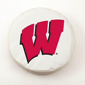 University of Wisconsin - W Block Logo Tire Cover - White