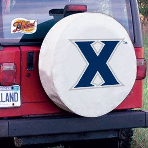Xavier University Logo Tire Cover - White