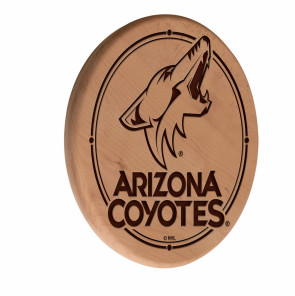 Arizona Coyotes Logo Laser Engraved Wood Sign