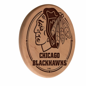 Chicago Blackhawks Logo Laser Engraved Wood Sign