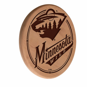 Minnesota Wild Logo Laser Engraved Wood Sign