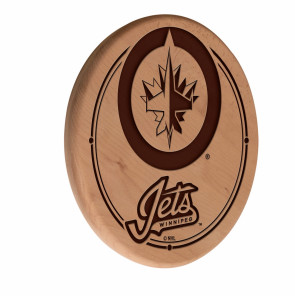 Winnipeg Jets Logo Laser Engraved Wood Sign