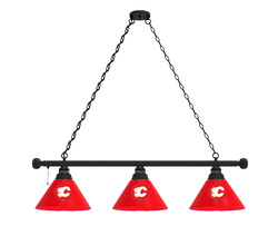 Calgary Flames Three Shade Billiard Light