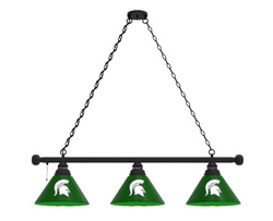 Michigan State Three Shade Billiard Light