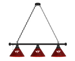 Virginia Tech Three Shade Billiard Light