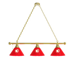 Calgary Flames Three Shade Billiard Light