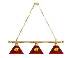 Central Michigan Three Shade Billiard Light