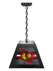 Chicago Blackhawks Box Pendant Light