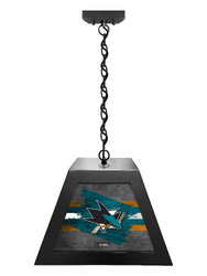 San Jose Sharks Box Pendant Light