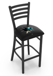 San Jose Sharks L004 Logo Jackie I Stationary Bar Stool