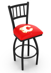 Calgary Flames L018 Logo Contessa 2 Bar Stool