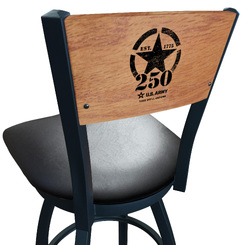 Army L038 Logo Voltaire 2 Bar Stool