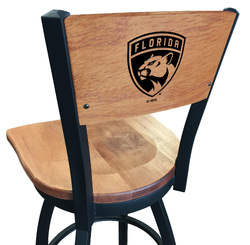 Florida Panthers L038 Logo Voltaire 2 Bar Stool