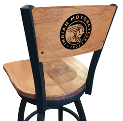 Indian Motorcycle L038 Logo Voltaire 2 Bar Stool