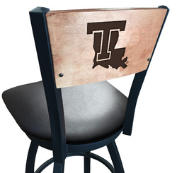 Louisiana Tech L038 Logo Voltaire 2 Bar Stool