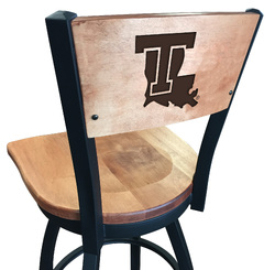 Louisiana Tech L038 Logo Voltaire 2 Bar Stool