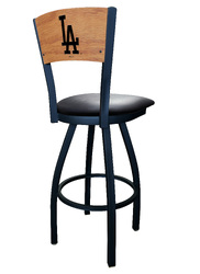 Los Angeles Dodgers L038 Logo Voltaire 2 Bar Stool