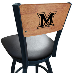 Miami Ohio L038 Logo Voltaire 2 Bar Stool