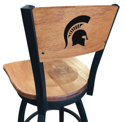 Michigan State L038 Logo Voltaire 2 Bar Stool