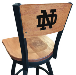 Notre Dame L038 Logo Voltaire 2 Bar Stool