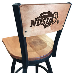 North Dakota State L038 Logo Voltaire 2 Bar Stool