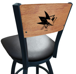 San Jose Sharks L038 Logo Voltaire 2 Bar Stool