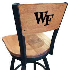 Wake Forest L038 Logo Voltaire 2 Bar Stool