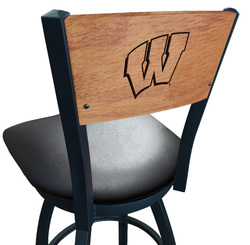 Wisconsin L038 Logo Voltaire 2 Bar Stool