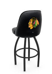 Chicago Blackhawks L048 Logo Grizzly I Bar Stool