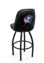 Columbus Blue Jackets L048 Logo Grizzly I Bar Stool