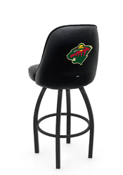Minnesota Wild L048 Logo Grizzly I Bar Stool