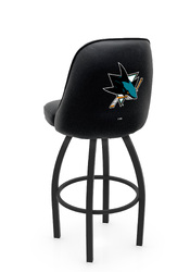 San Jose Sharks L048 Logo Grizzly I Bar Stool
