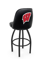 Wisconsin L048 Logo Grizzly I Bar Stool