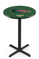 Alabama Birmingham L211 Black Wrinkle Logo Table