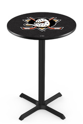 Anaheim Ducks L211 Black Wrinkle Logo Table