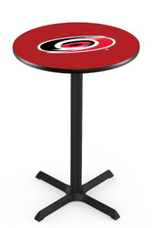 Carolina Hurricanes L211 Black Wrinkle Logo Table