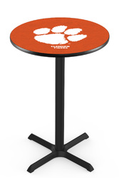 Clemson L211 Black Wrinkle Logo Table