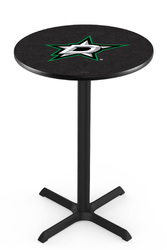 Dallas Stars L211 Black Wrinkle Logo Table