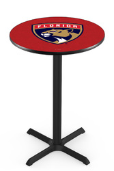 Florida Panthers L211 Black Wrinkle Logo Table