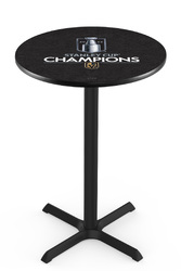 Vegas Golden Knights L211 Black Wrinkle Logo Table
