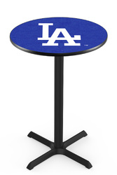 Los Angeles Dodgers L211 Black Wrinkle Logo Table