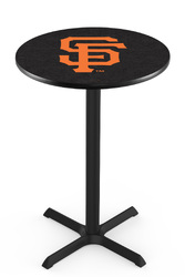 San Francisco Giants L211 Black Wrinkle Logo Table