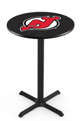 New Jersey Devils L211 Black Wrinkle Logo Table