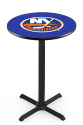 New York Islanders L211 Black Wrinkle Logo Table