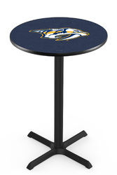 Nashville Predators L211 Black Wrinkle Logo Table