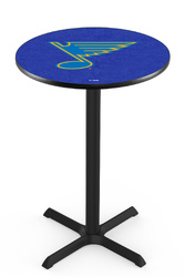 St. Louis Blues L211 Black Wrinkle Logo Table