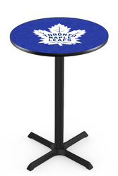 Toronto Maple Leafs L211 Black Wrinkle Logo Table