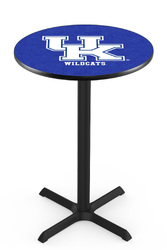Kentucky L211 Black Wrinkle Logo Table