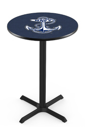 US Naval Academy L211 Black Wrinkle Logo Table